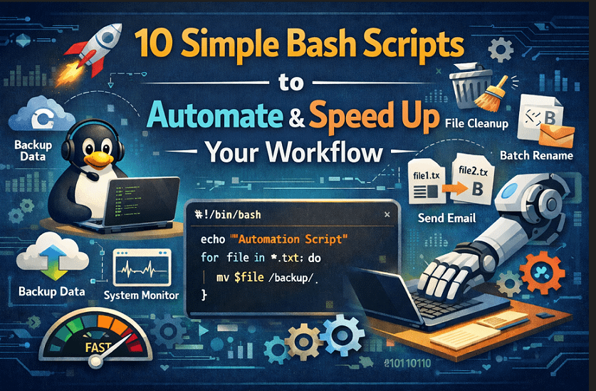 10 Bash Scripts đơn giản để tự động hóa và tăng tốc quy trình làm việc