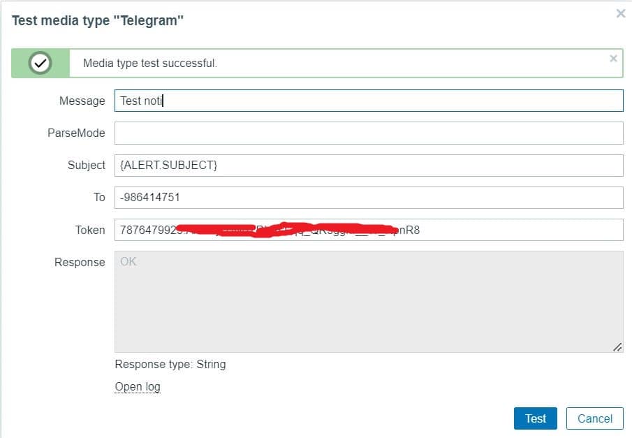 A screenshot of a telegram Description automatically generated